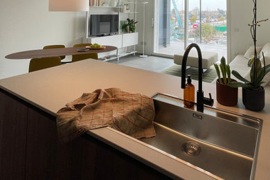 Foto di una cucina minimal di medie dimensioni