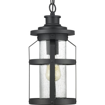 Haslett Collection 1-Light Hanging Lantern, Black