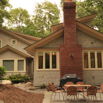 Endwall view of Passive Solar Addition