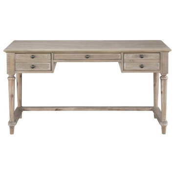 Lexicon Cardano Wood Writing Desk in Driftwood Light Brown