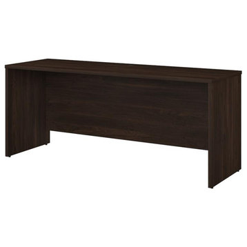 Office 500 72W x 24D Credenza Desk in Black Walnut - Engineered Wood