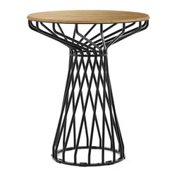Velletri Black 62cm Solid Wood Indoor Cafe Table by Glid Studio for Huset - Dining Tables