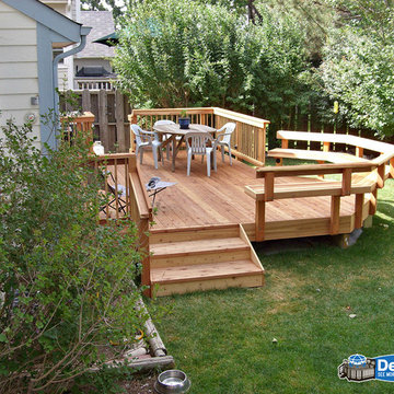 Simple Traditional Wood Deck Design