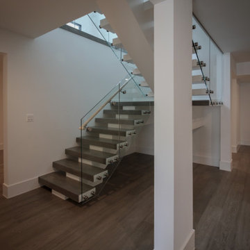 Project #80 | Mono-Beam Staircase with Glass Panels