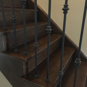 Stairs with New Iron Pickets