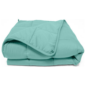 Luxury Soft Quilted Blanket Sofa Bed Throw, Turquoise, 60"x80" 15lbs