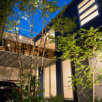Design with open feeling that does not show private life 私生活を見せない開放感のある住宅デザイン