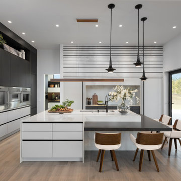 The Edge - Modern Kitchen Designed and Built for New OKC Home