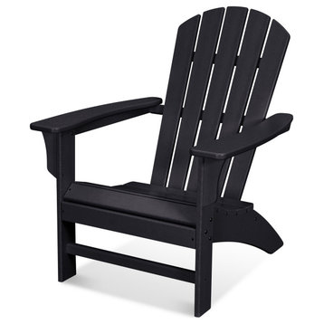 Trex Outdoor Yacht Club Adirondack Chair, Charcoal Black