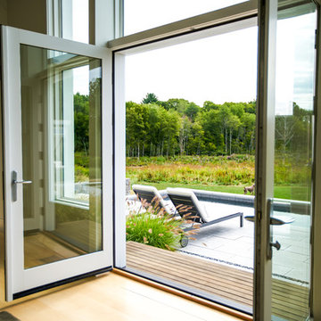 Fish Brook Overlook - Granite and Natural Stone Pool Terrace and Gunite Lap Pool