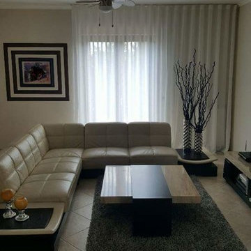 Naples, Italy project. Drapes and complete interior design