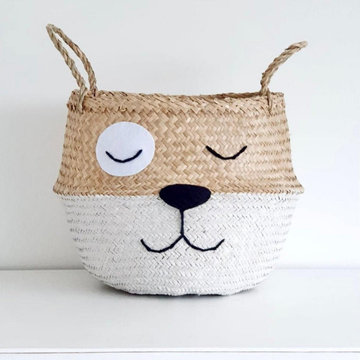 Handicraft Manufacturer Seagrass Basket Storage Animal Shape