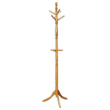 Bowery Hill Transitional Coat Rack in Natural