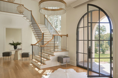 Inspiration for a timeless entryway remodel in Charlotte