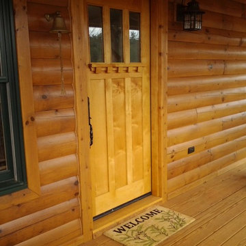 3 lite Knotty Alder Craftsman Door, 36" x 84" Provided by ETO Doors