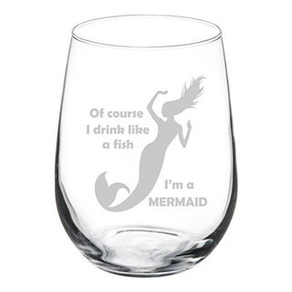 Queen Cute Funny Stemless Wine Glass Large 17 Ounce Size 