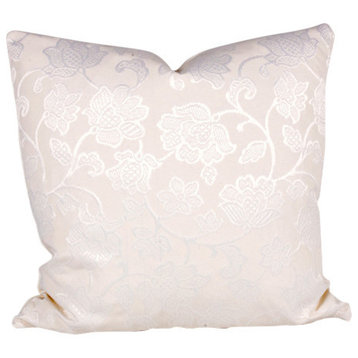 Jacob'S Flowers 90/10 Duck Insert Pillow With Cover, 22x22