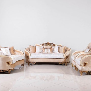 Rosabella Luxury Sofa Set ( 100% Mahogany Wood Solid - Hand Carved )