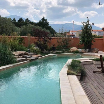 Une Villa paysagère et sa piscine biologique