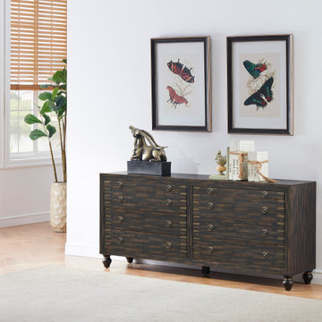 Hope Mid-century Modern Six Drawer Storage Credenza