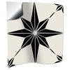 7" x 7" Black and White Mono Cross Peel and Stick Tiles