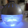 Earth Globe Glowing Water Air Revitalizer With Lavender Oil, Silver