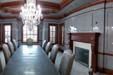 Elegant dining room photo in Denver