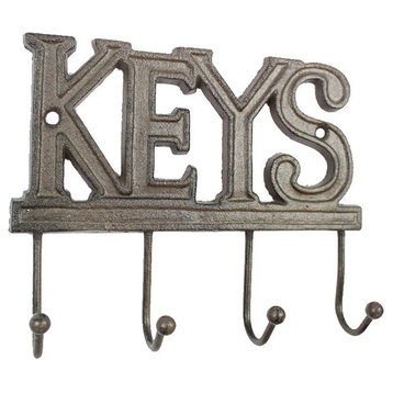 Cast Iron Keys Hooks 8"