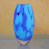 Novica Handmade Colors Of The Sky Handblown Art Glass Vase