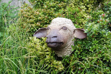 Moutons Céramiques de Jardin
