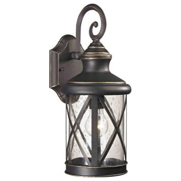 Boston Harbor LT-H04 Outdoor Wall Lantern, One Light, Oil Rubbed Bronze