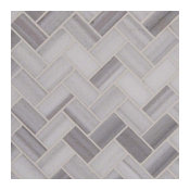 Bergamo Herringbone Polished Pattern Mosaic, Sample