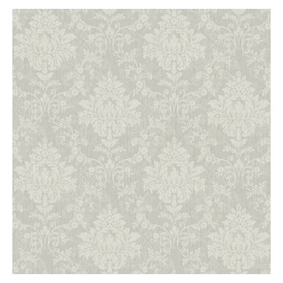 Belvedere Grey Faux Slate Stone Wallpaper