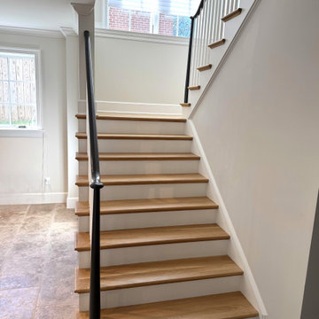 Project #142 | Transitional Staircase with Over-the-Post Balustrade