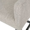 Chaparral Contemporary Fabric Upholstered Wood 26" Counter Stools, Set of 2, Light Gray/Gray
