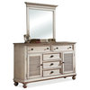 Coventry Two Tone Shutter Door Dresser w Mirror