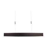 Wooden LED hanging lamp Malu - height-adjustable