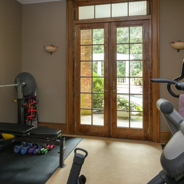 Picture Window and French Doors in Great Workout Room - Renewal by Andersen Geor