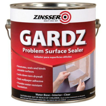 Zinsser 02301 Gardz® Problem Surface Sealer, Dries Clear, 1-Gallon