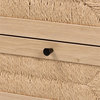 Pemberly Row 3-Drawer Mid-Century Wood Storage Cabinet in Brown/Black