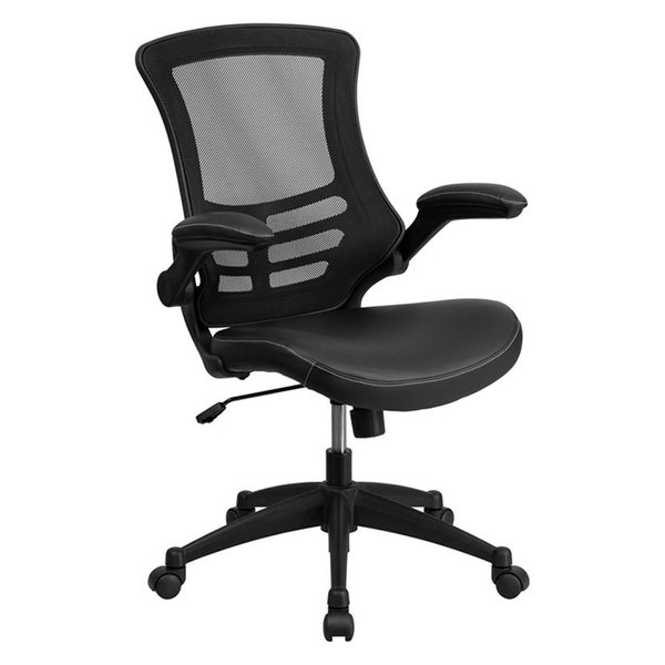 Black Mesh Chair BL-X-5M-LEA-GG
