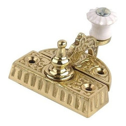 Victorian Sash Lock With Porcelain Knob - Serrure