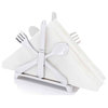 Modern Day Accents Modern Cubiertos Cutlery Napkin Holder With Bufed 5092