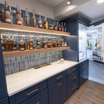 Lenexa, Kansas Basement Remodel with Speakeasy-Inspired Entertaining Bar