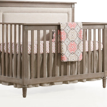 Provence "5-in-1" Convertible Crib With Upholstered Panel