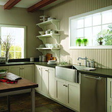 still love open shelves in kitchen