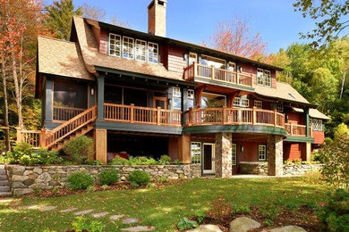 Inspiration for a timeless exterior home remodel in Burlington
