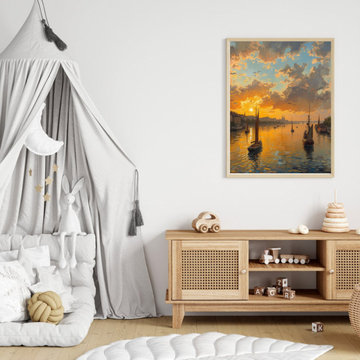 Modern Organic Aesthetic Unframed Canvas Print Collection