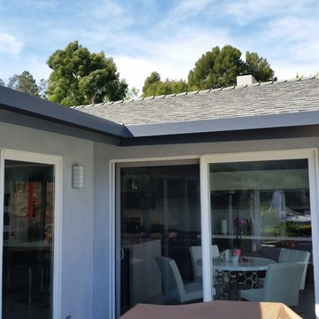 Fascia Wrap, Custom Sectional Slant Back Box Gutters in Studio City