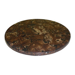 Coconut Veneer Round Lazy Susan - Pantry And Cabinet Organizers